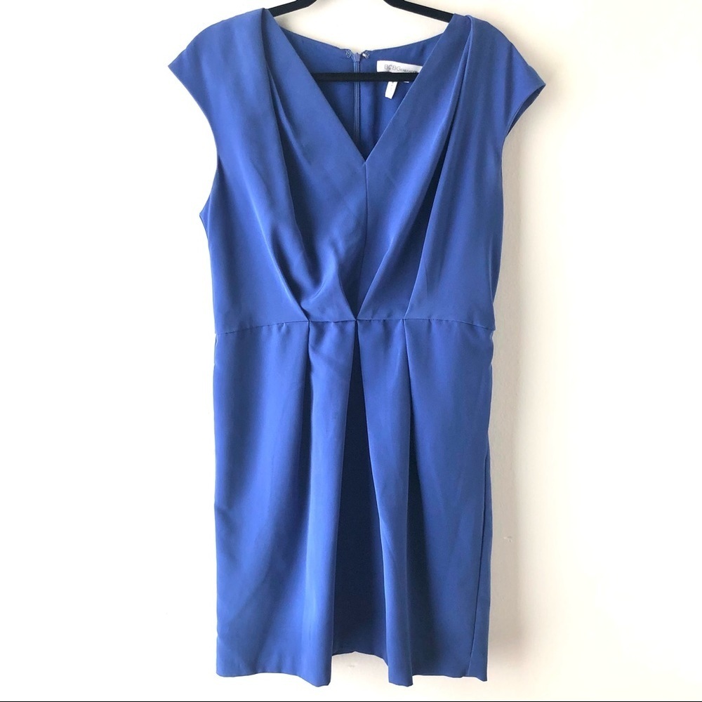 BCBGeneration Blue Azure V-Neck Dress